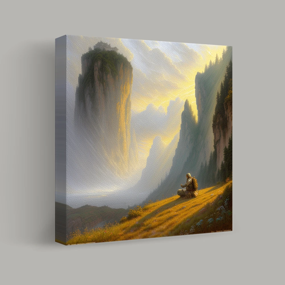 Solitude Beneath the Pinnacle — canvas
