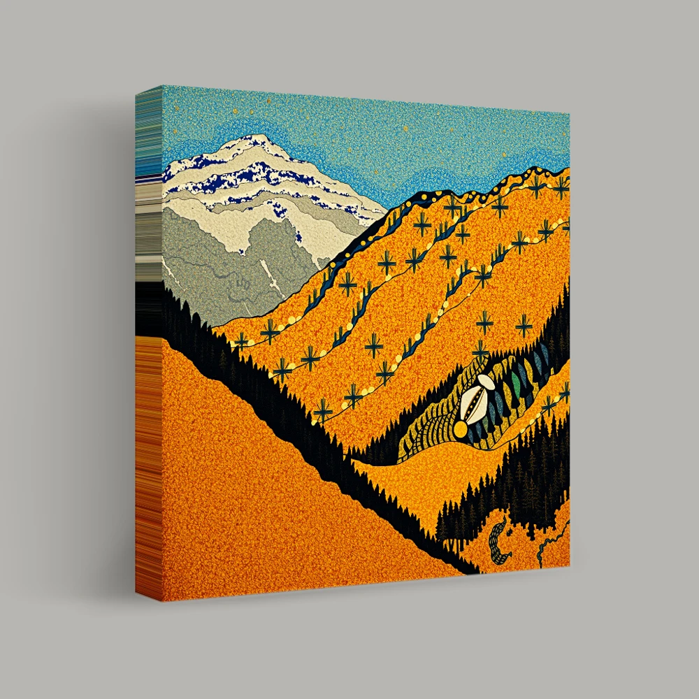 Whispering Peaks in Autumn — canvas