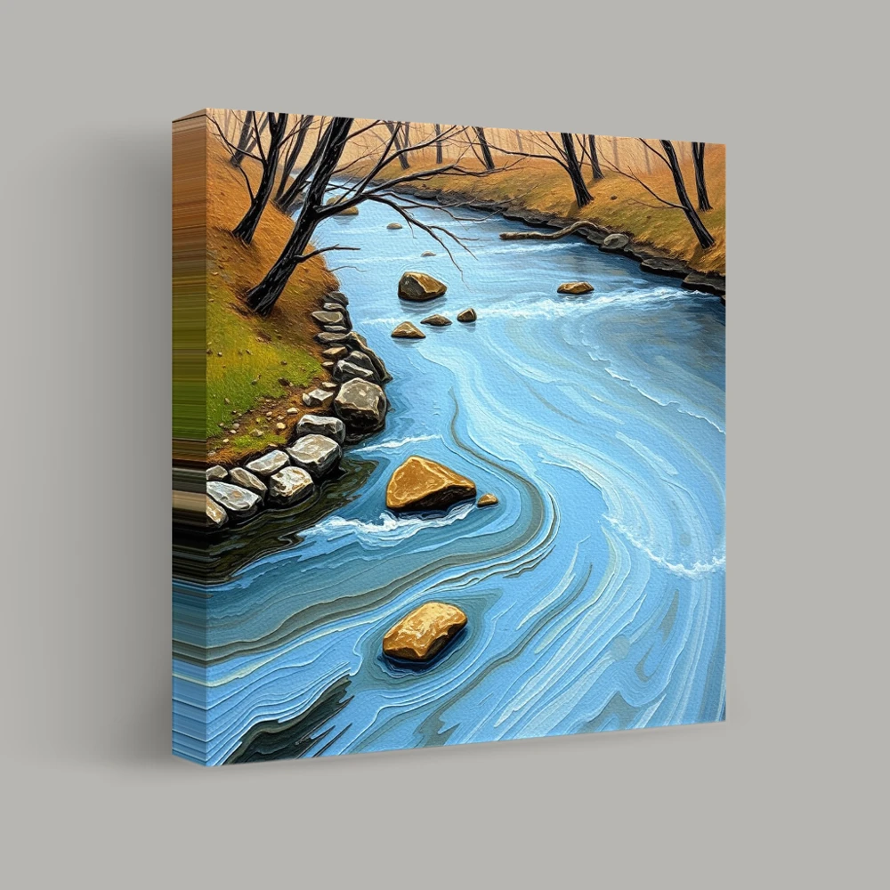 Whispering Currents of Autumn — canvas