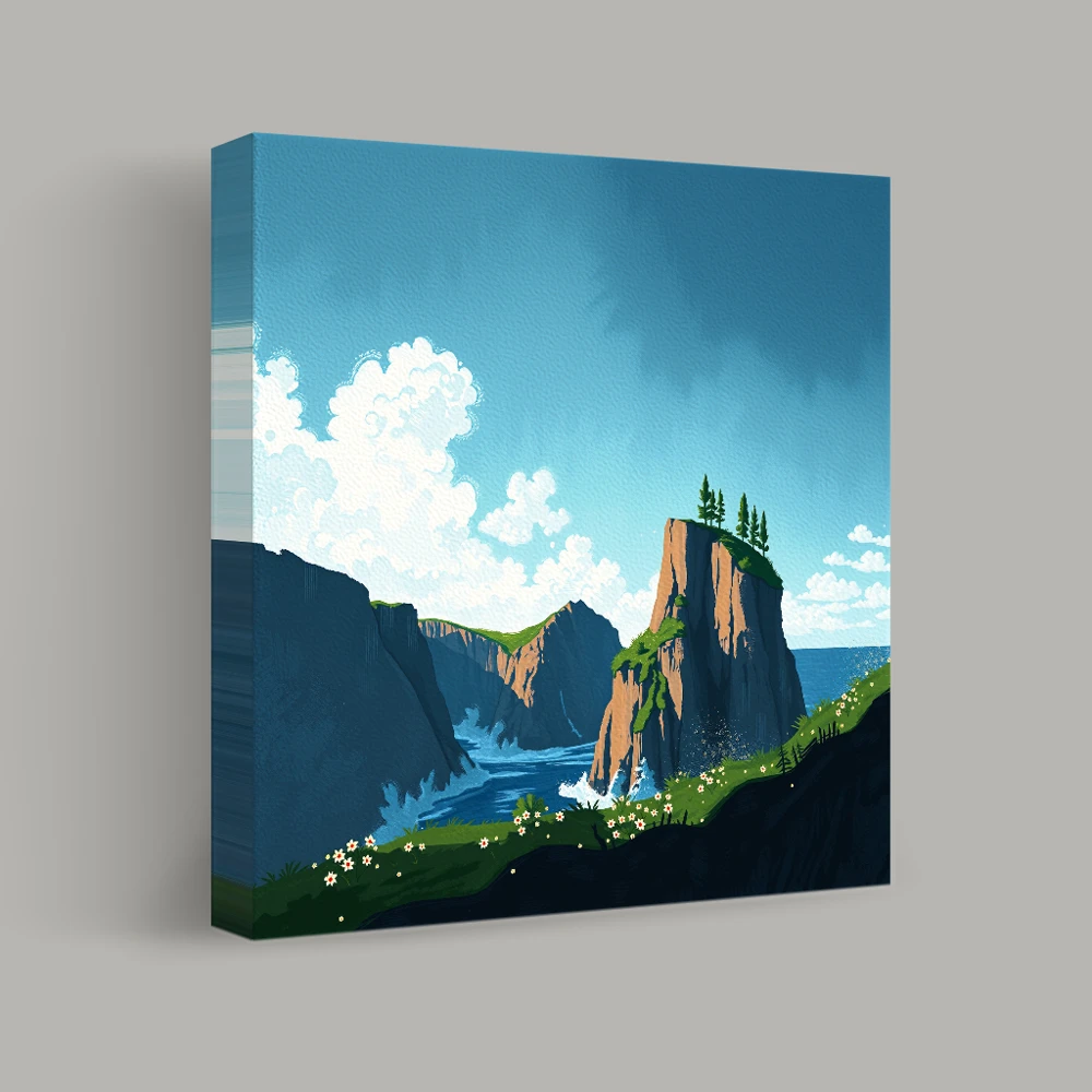 Cliffs of Solitude — canvas