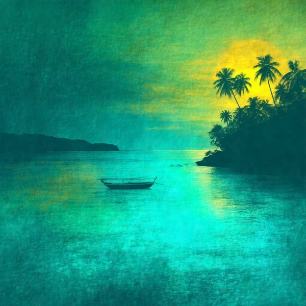 Twilight Serenity Over Tropical Waters
