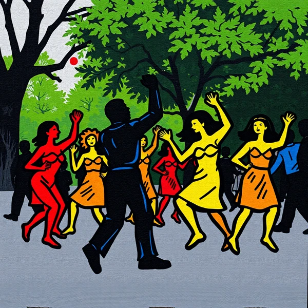 Dance of the Vibrant Shadows
