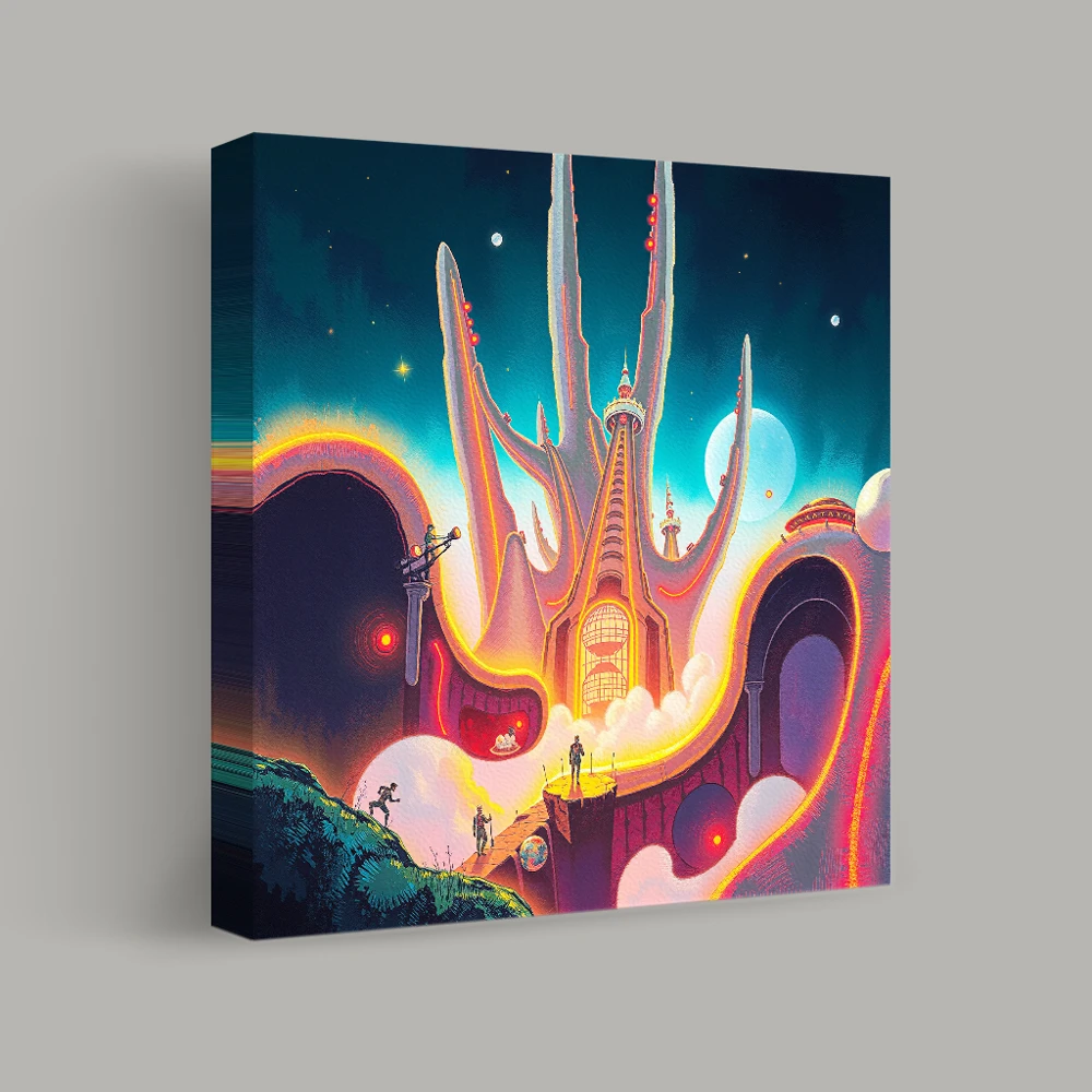 Arrival at the Cosmic Spire — canvas