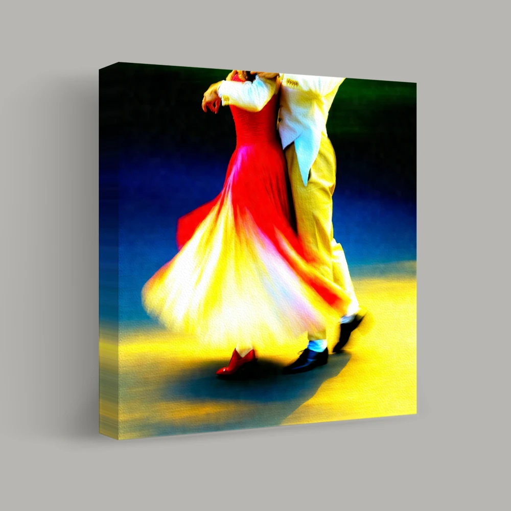 Dance of Vibrant Whirls — canvas