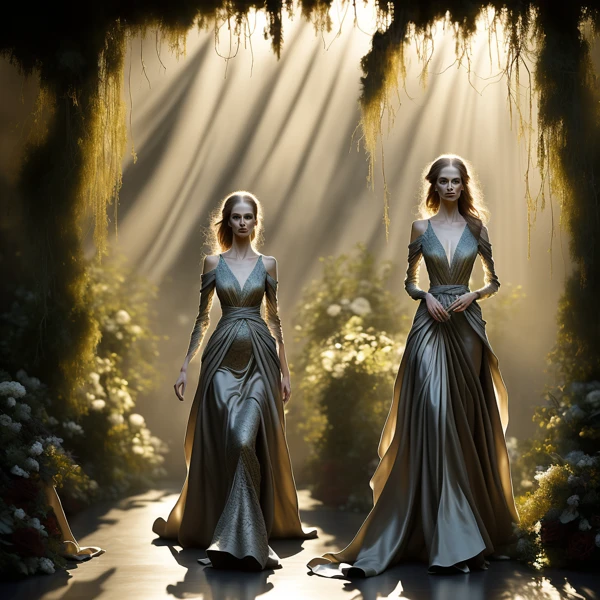 Elegance in Sunlit Silhouettes