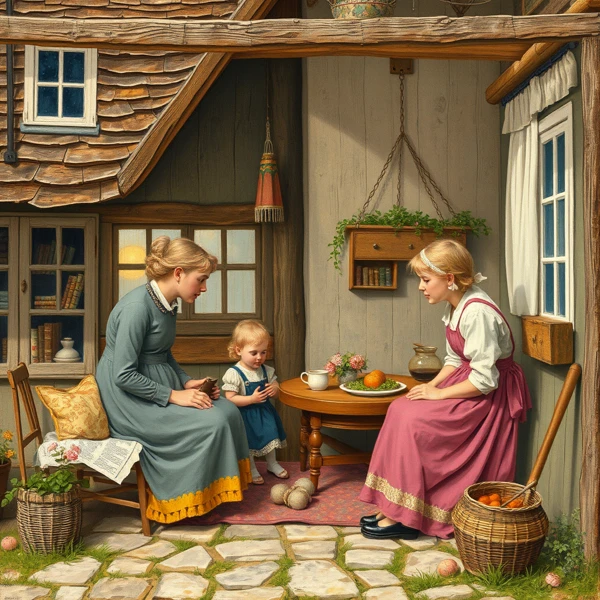 Afternoon in the Cottage Garden
