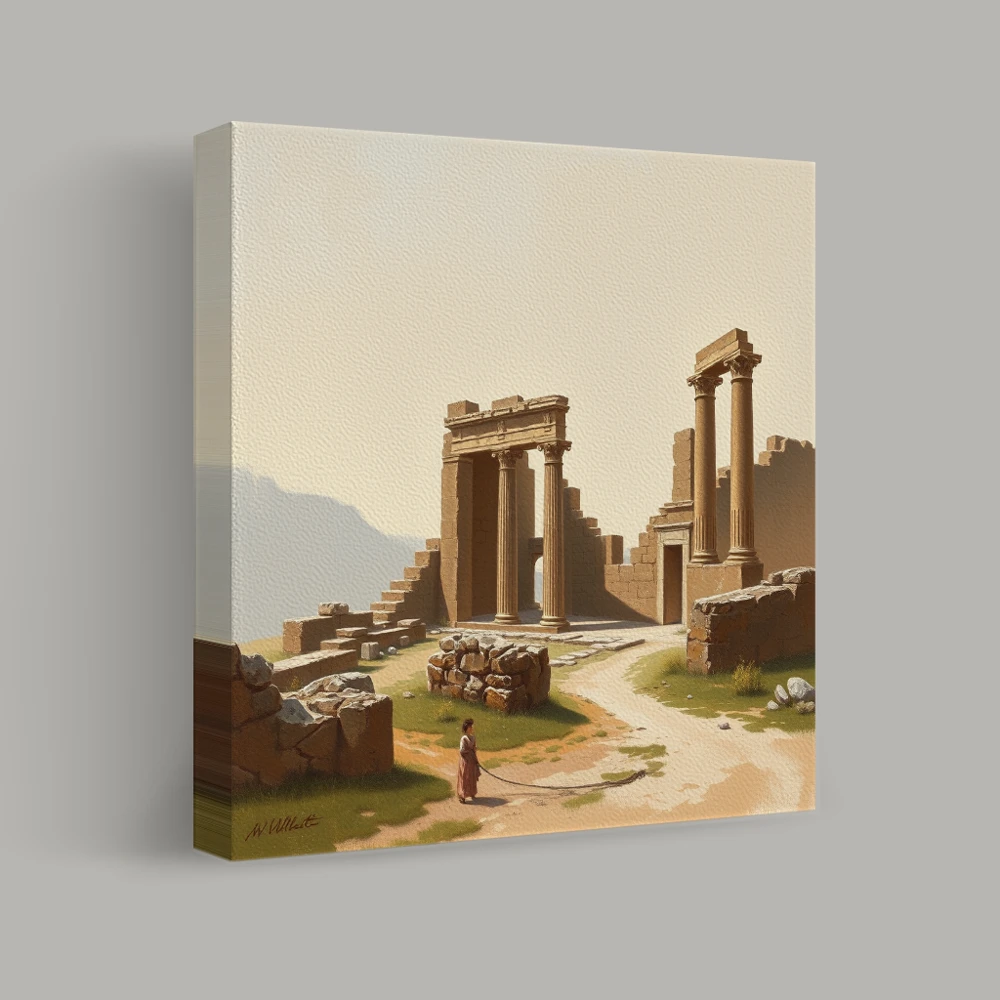 Whispering Ruins of Time — canvas
