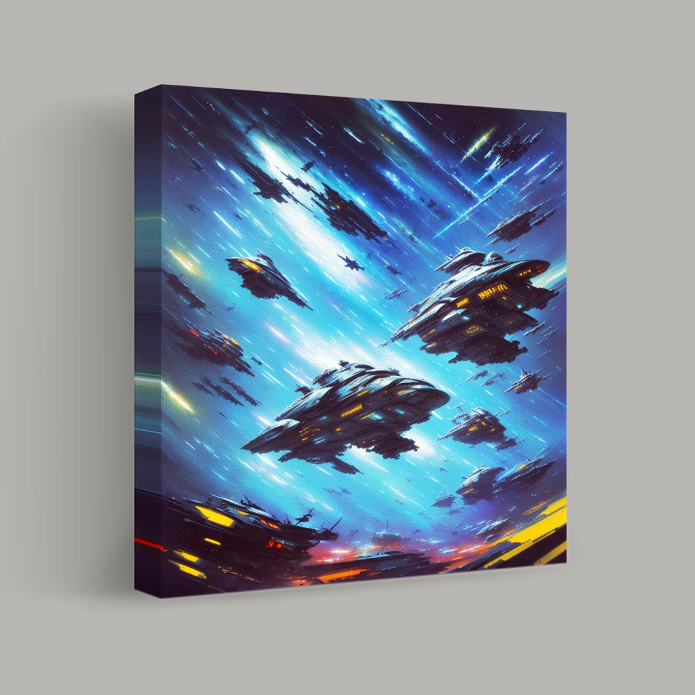 Armada über den Sternenhimmel — canvas