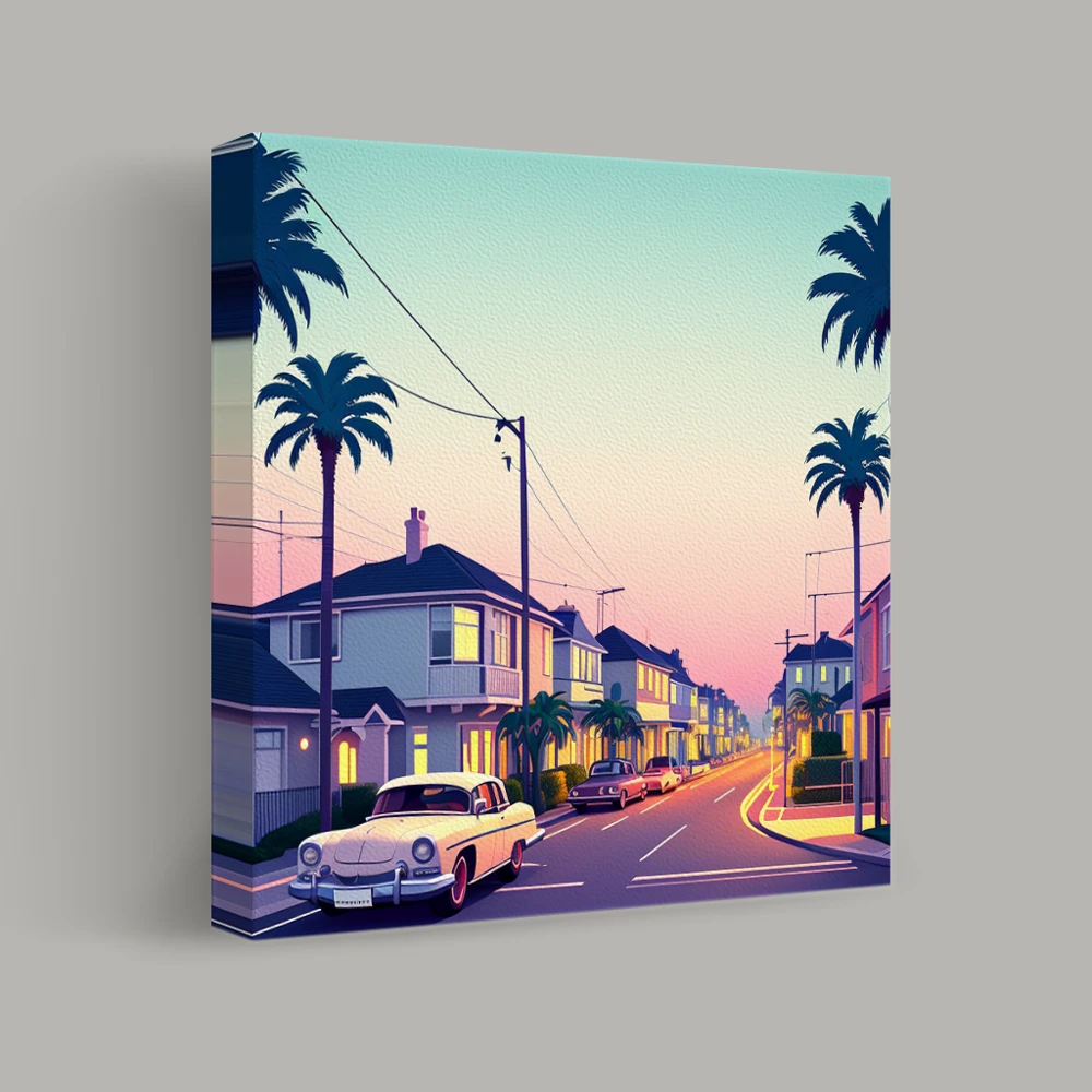 Sunset Boulevard Dreams — canvas