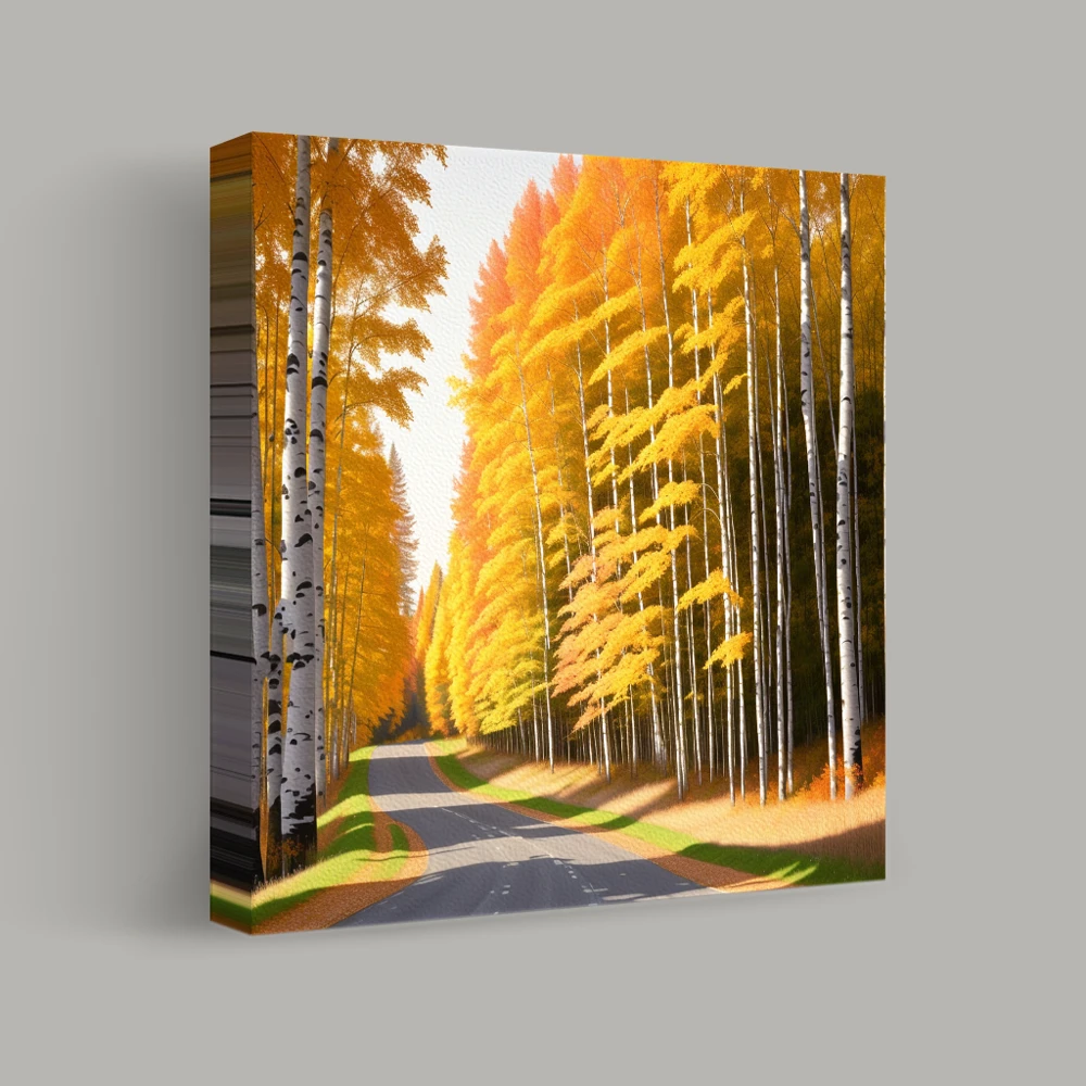 Golden Canopy Pathway — canvas