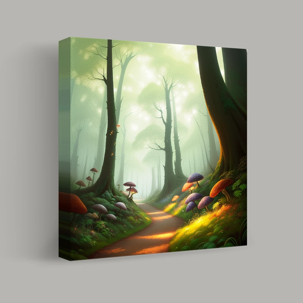 Camino del bosque susurrante — canvas
