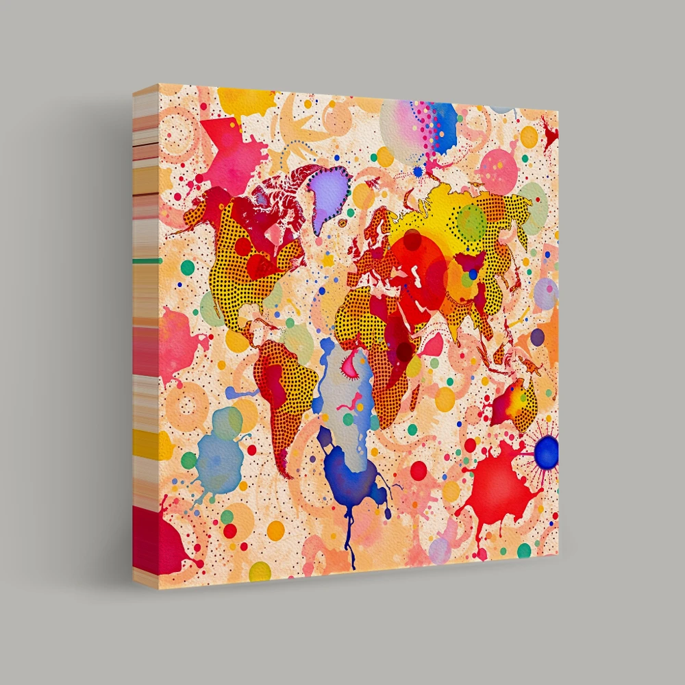 Cartographic Kaleidoscope — canvas