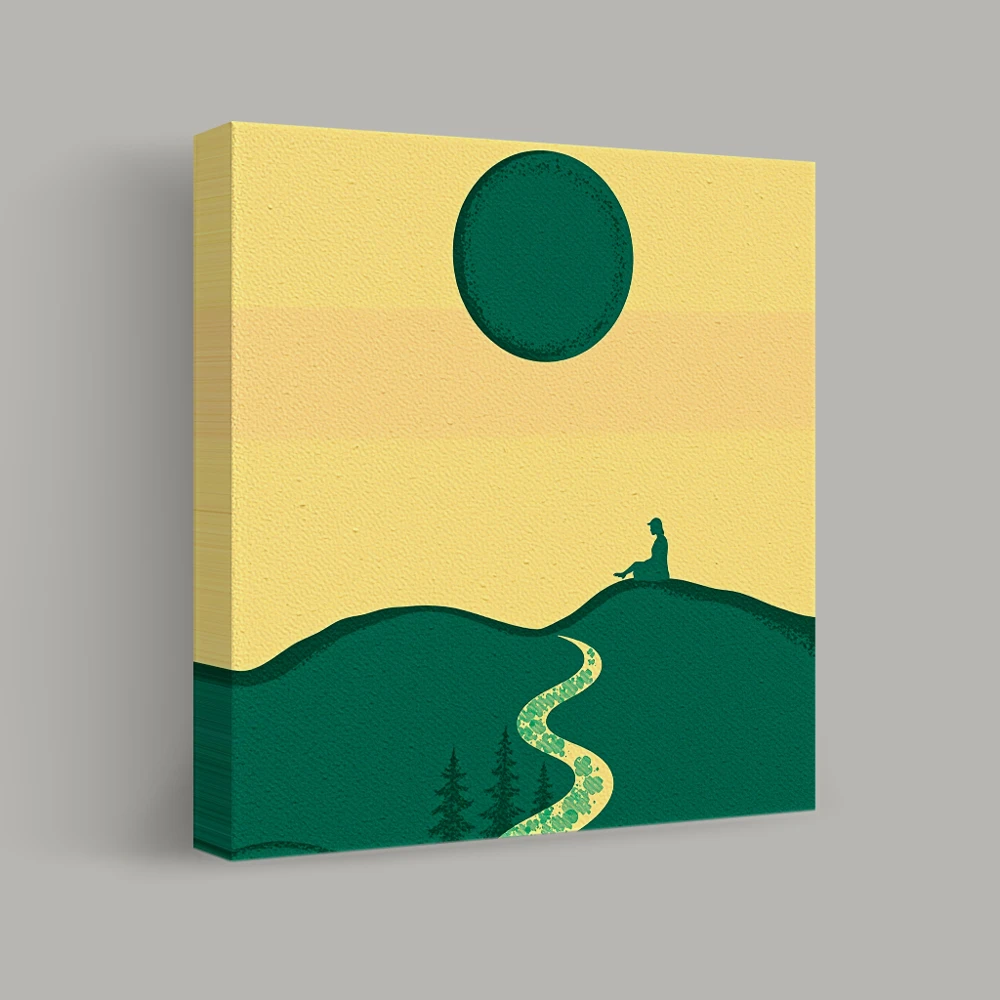 Solitude on a Verdant Hill — canvas