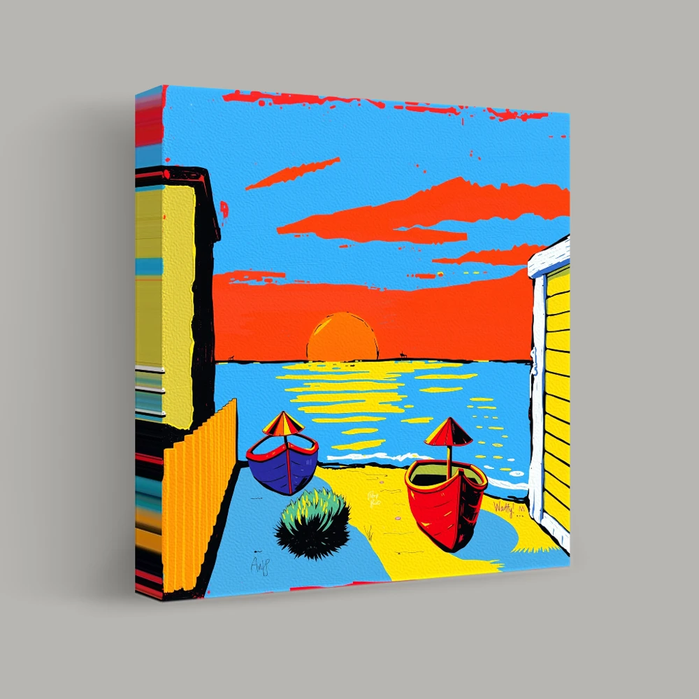 Tranquil Shores at Dusk — canvas