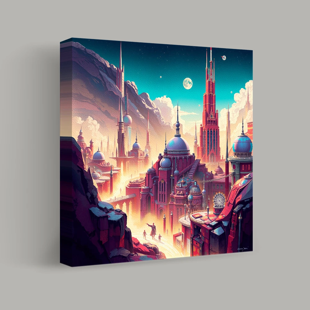 Chronicles of the Crimson City — canvas