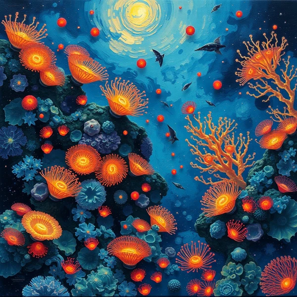 Ocean's Luminous Tapestry