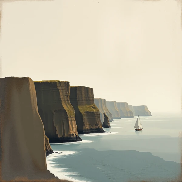 Sailing Beneath Timeless Cliffs