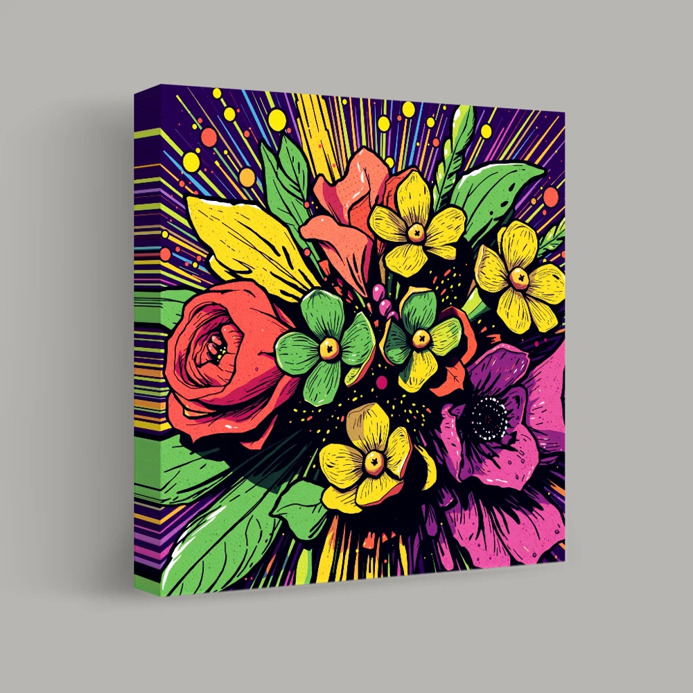 Burst of Petals — canvas
