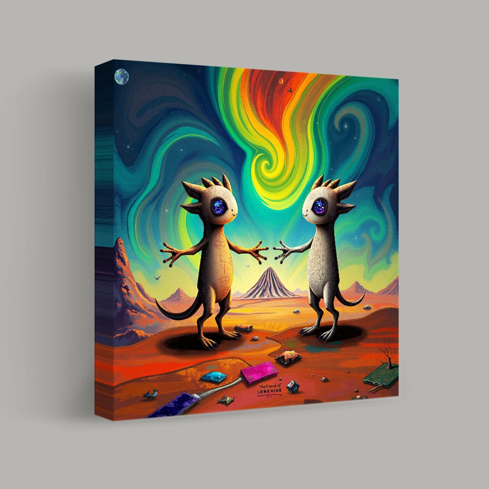Convergence Under Starlit Skies — canvas
