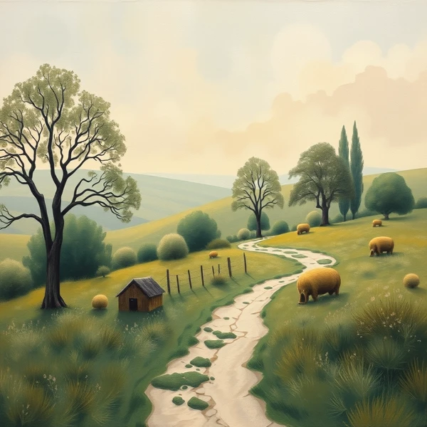 Pathway Through Pastoral Serenity