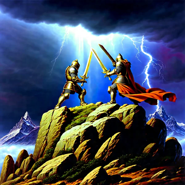 Clash on the Mountain Peak