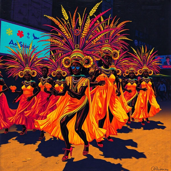 Vibrant Steps of the Parade