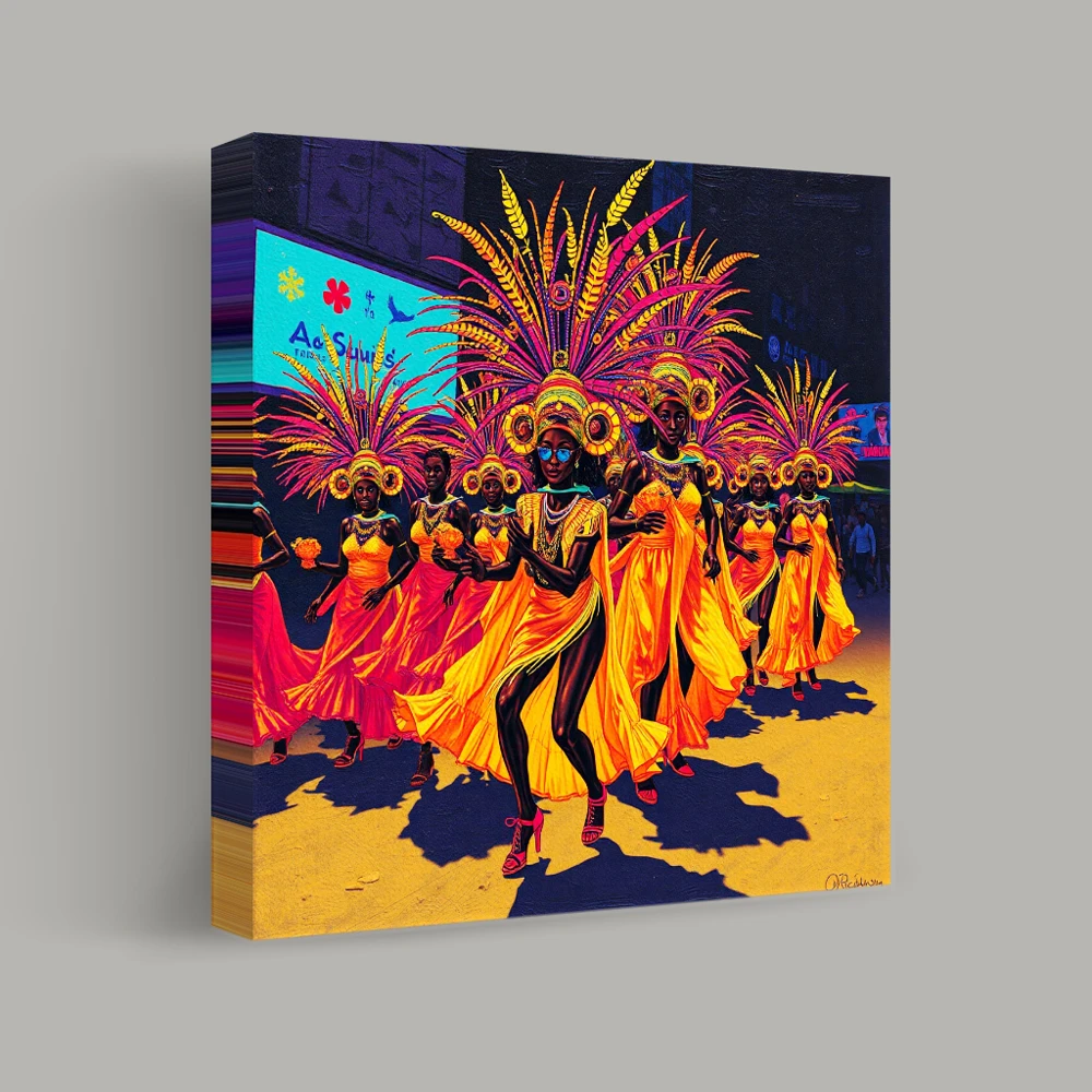 Vibrant Steps of the Parade — canvas