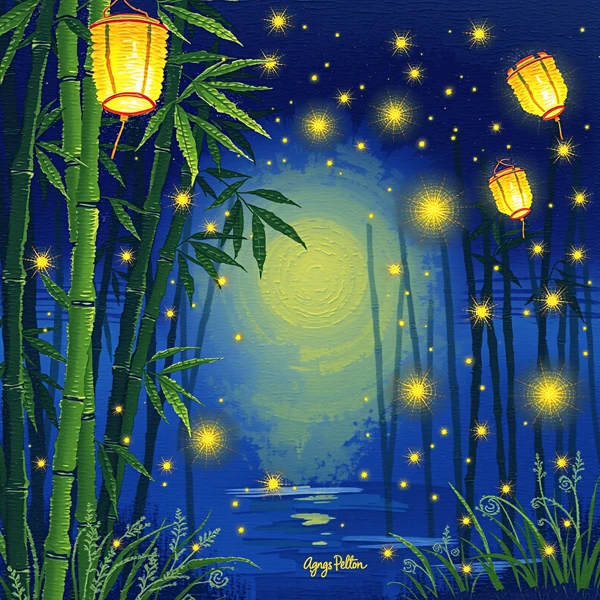 Lanterns in the Bamboo Grove