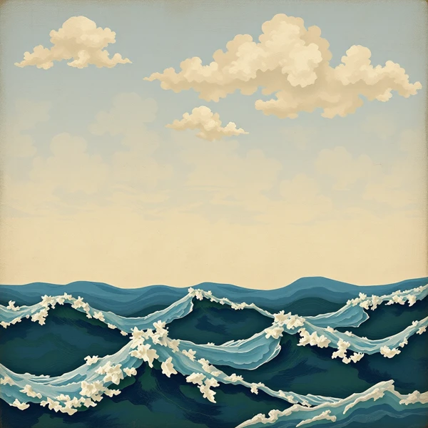 The Serene Waves of Dawn