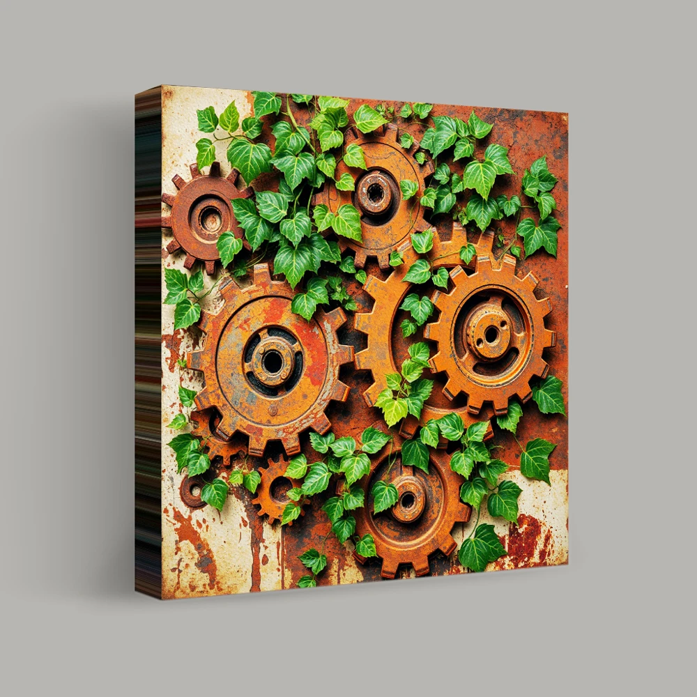 Nature's Mechanisms Unveiled — canvas