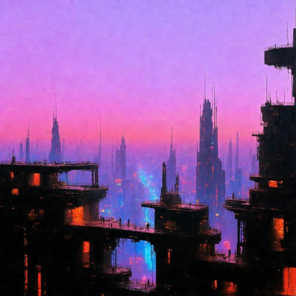 Neon Shadows of Tomorrow